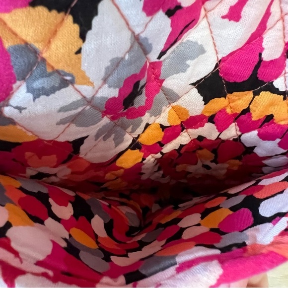 VERA BRADLEY Pixie Blooms Iconic Grand Traveler Bag 2015 Pink Orange Floral - Picture 5 of 15